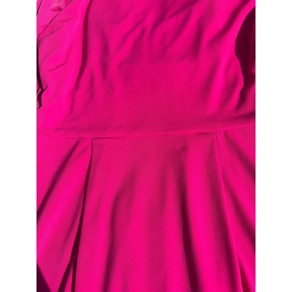 Donna Ricco Pink Midi Business Dress 3/4 Sleeve Pleated Sheath 2P - Picture 7 of 7